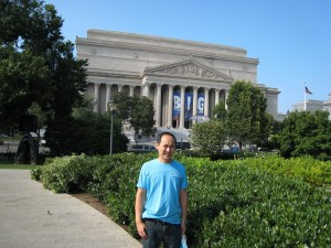rezzzIMG_3224 Kevin in front of Archives of USA