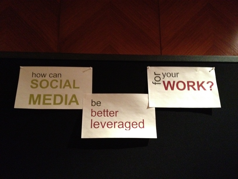 Leverage social media for work
