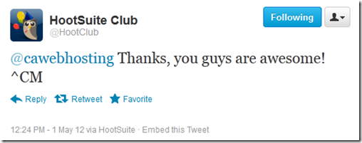 HootClub awesome May 2012