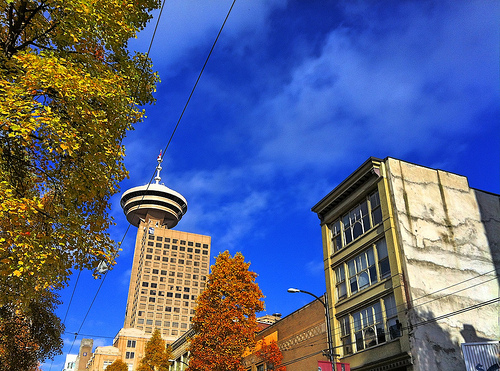 Vancouver Harbour Centre in the Fall Vancouver Harbour Centre in the Fall